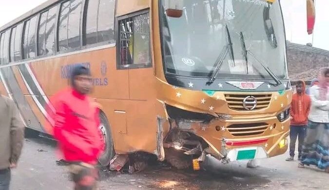 গোদাগাড়ীতে বাসের ধাক্কায় সাইকেল আরোহী নিহত