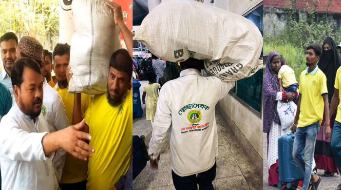 ঈদ উপলক্ষে রাসিক প্রশাসকের ট্রেন যাত্রীদের সহায়তার কার্যক্রম শেষ হলো