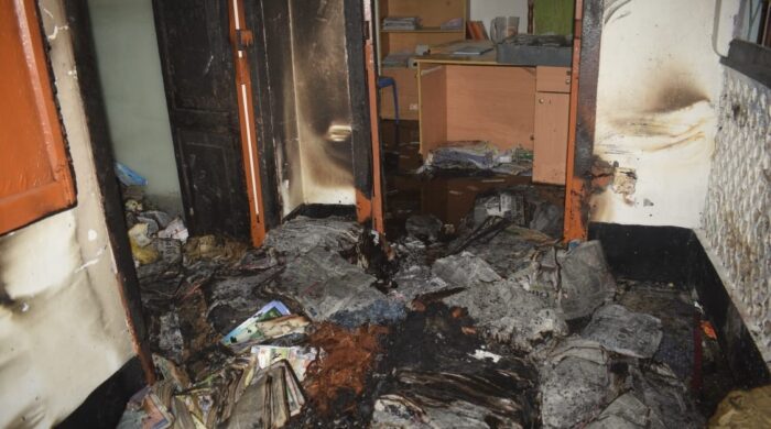 দৈনিক সোনার দেশ পত্রিকা অফিসে আগুন