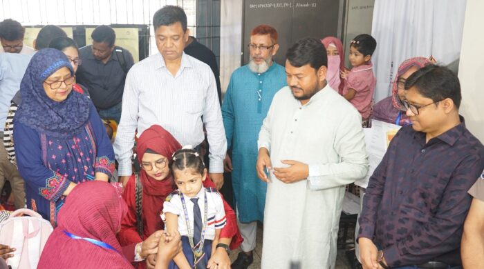 হাম-রুবেলা টিকাদানে রাজশাহী সিটি কর্পোরেশনের লক্ষ্যমাত্রা পূরণ