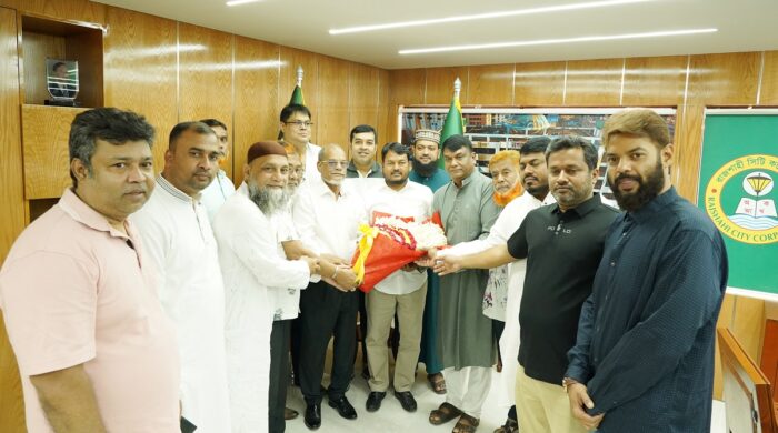 রাসিক প্রশাসকের সাথে রাজশাহী চেম্বার অব কমার্স এন্ড ইন্ডাস্ট্রির নবনির্বাচিত নেতৃবৃন্দের সৌজন্য সাক্ষাৎ
