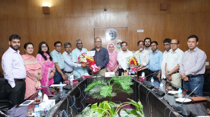 রাবির দুই উপ-উপাচার্যের সাথে প্রাধ্যক্ষ পরিষদের মতবিনিময়