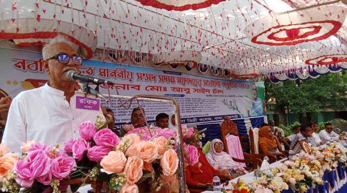 মোজাহার হোসেন মহিলা কলেজে সংবর্ধিত এমপি চাঁদ, দিলেন উন্নয়নের প্রতিশ্রুতি