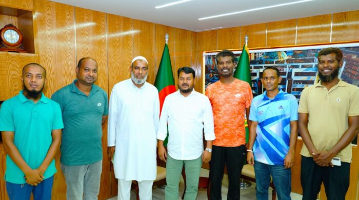 রাসিক প্রশাসক সঙ্গে রাজশাহী বধির ফোরামের নেতৃবৃন্দের সৌজন্য সাক্ষাত