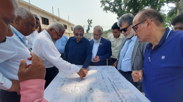 রামেবির স্থাপন প্রকল্প পরিদর্শনে বিসিপিএস প্রেসিডেন্ট ও চমেবি উপাচার্য